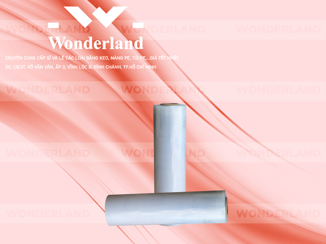 MÀNG PE TRẮNG 2.8KG LÕI 200G WONDERLAND CHẤT LƯỢNG