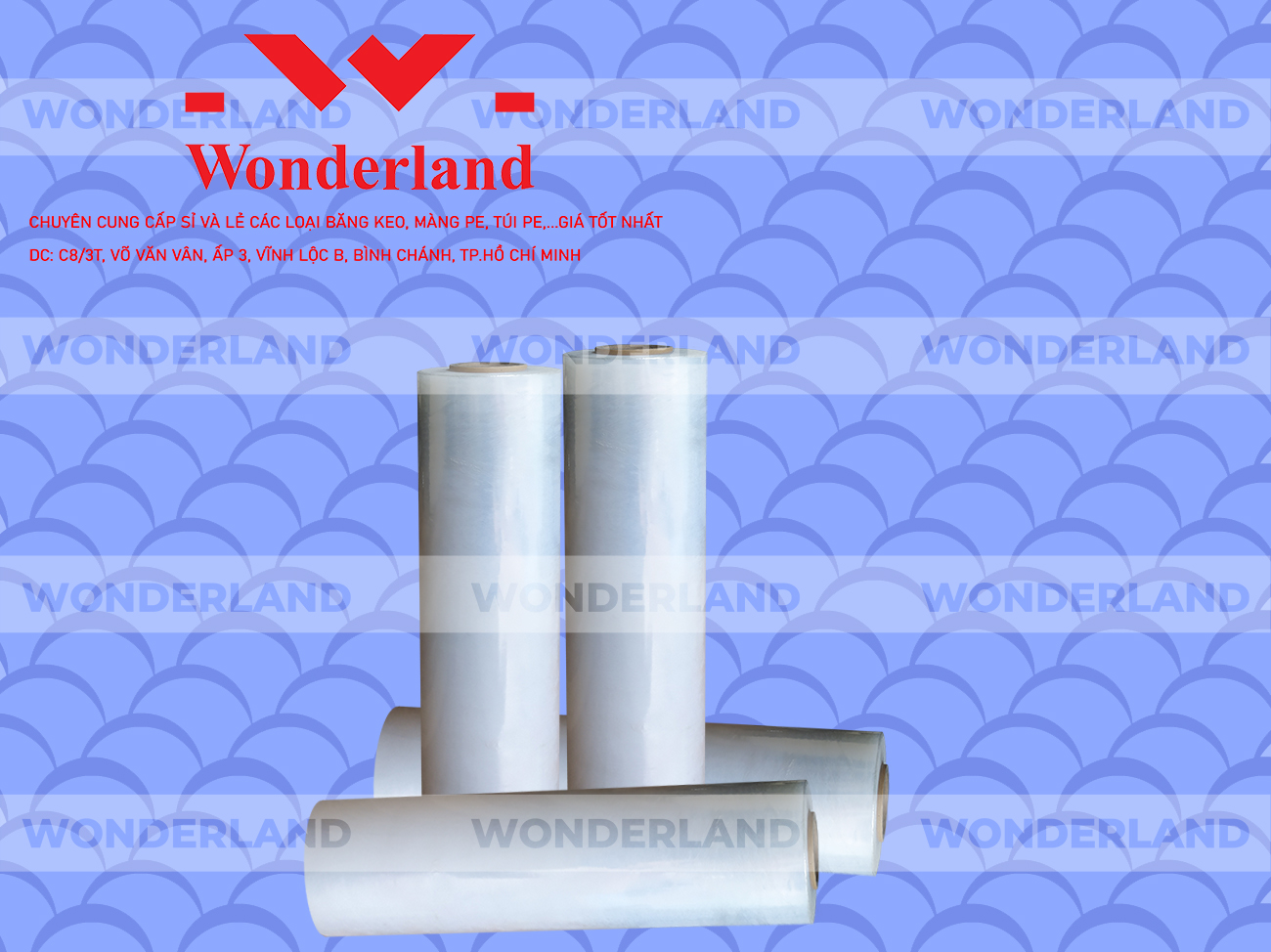 MÀNG PE TRẮNG 3.1KG LÕI 200G WONDERLAND CHẤT LƯỢNG