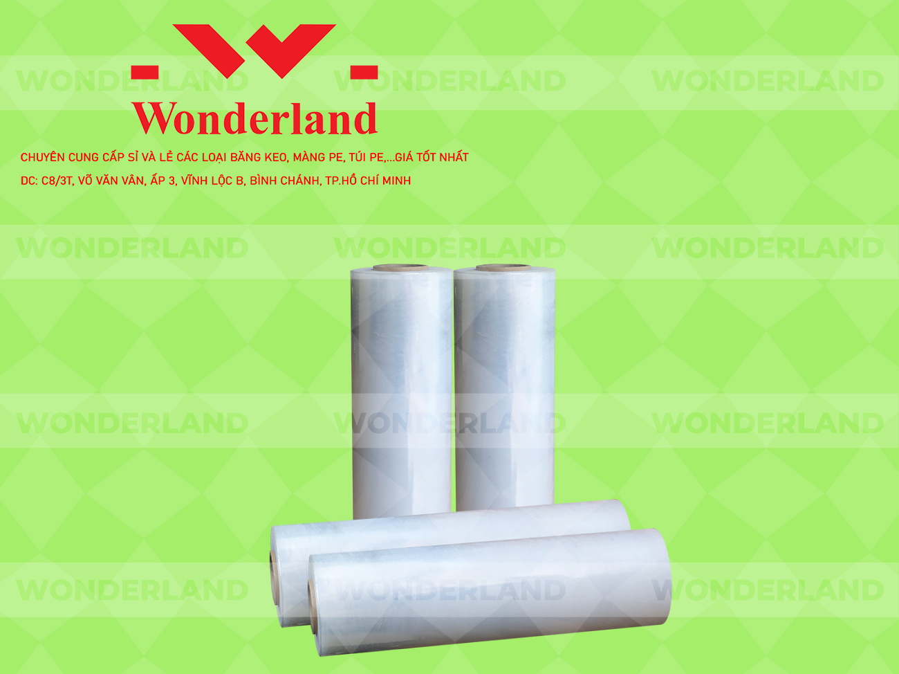 MÀNG PE TRẮNG 3.3KG LÕI 200G WONDERLAND GIÁ CẠNH TRANH