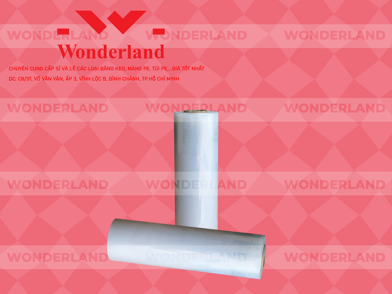 MÀNG PE TRẮNG 3.6KG LÕI 200G WONDERLAND CHẤT LƯỢNG