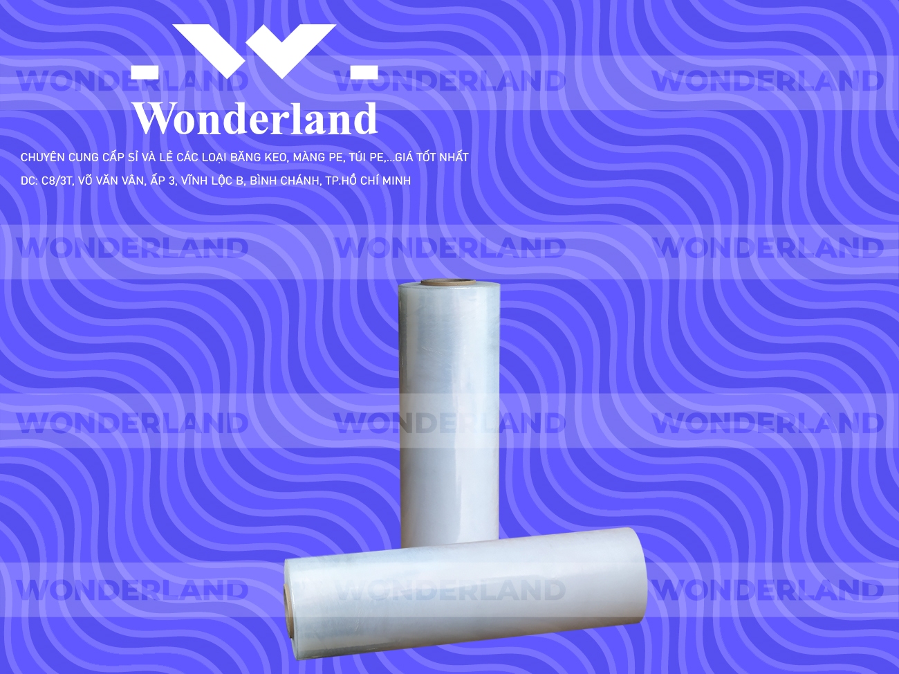 MÀNG PE TRẮNG 3.7KG LÕI 200G WONDERLAND CHẤT LƯỢNG