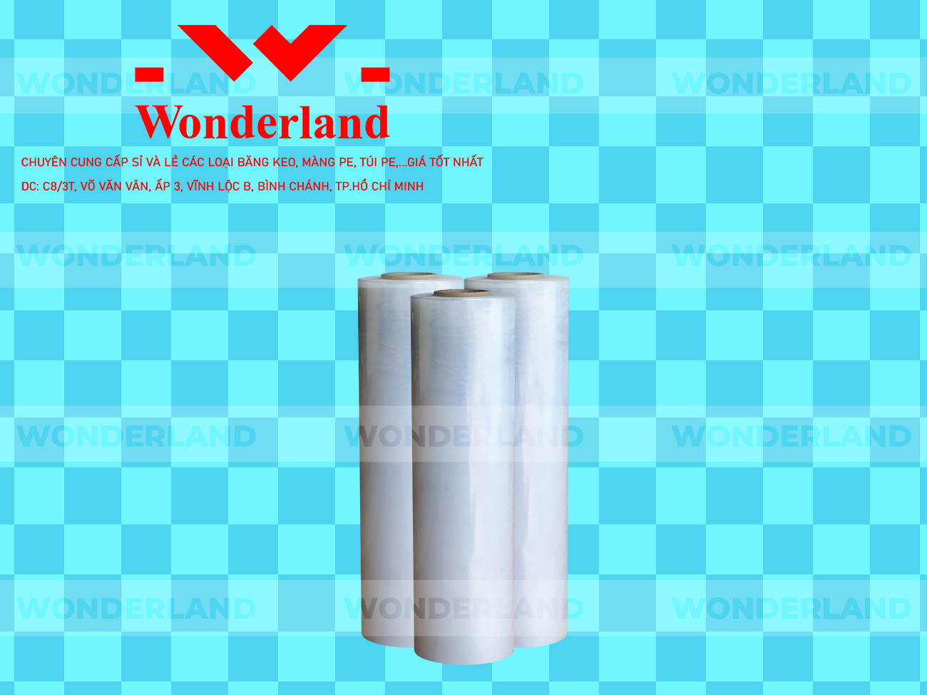 MÀNG PE TRẮNG 3.9KG LÕI 200G WONDERLAND CHẤT LƯỢNG