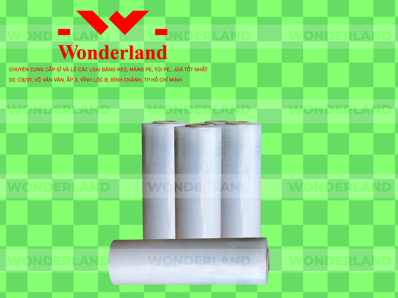 MÀNG PE TRẮNG 4.0KG LÕI 200G WONDERLAND GIÁ CẠNH TRANH