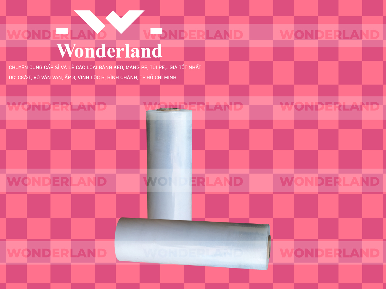 MÀNG PE TRẮNG 4.1KG LÕI 200G WONDERLAND CHẤT LƯỢNG