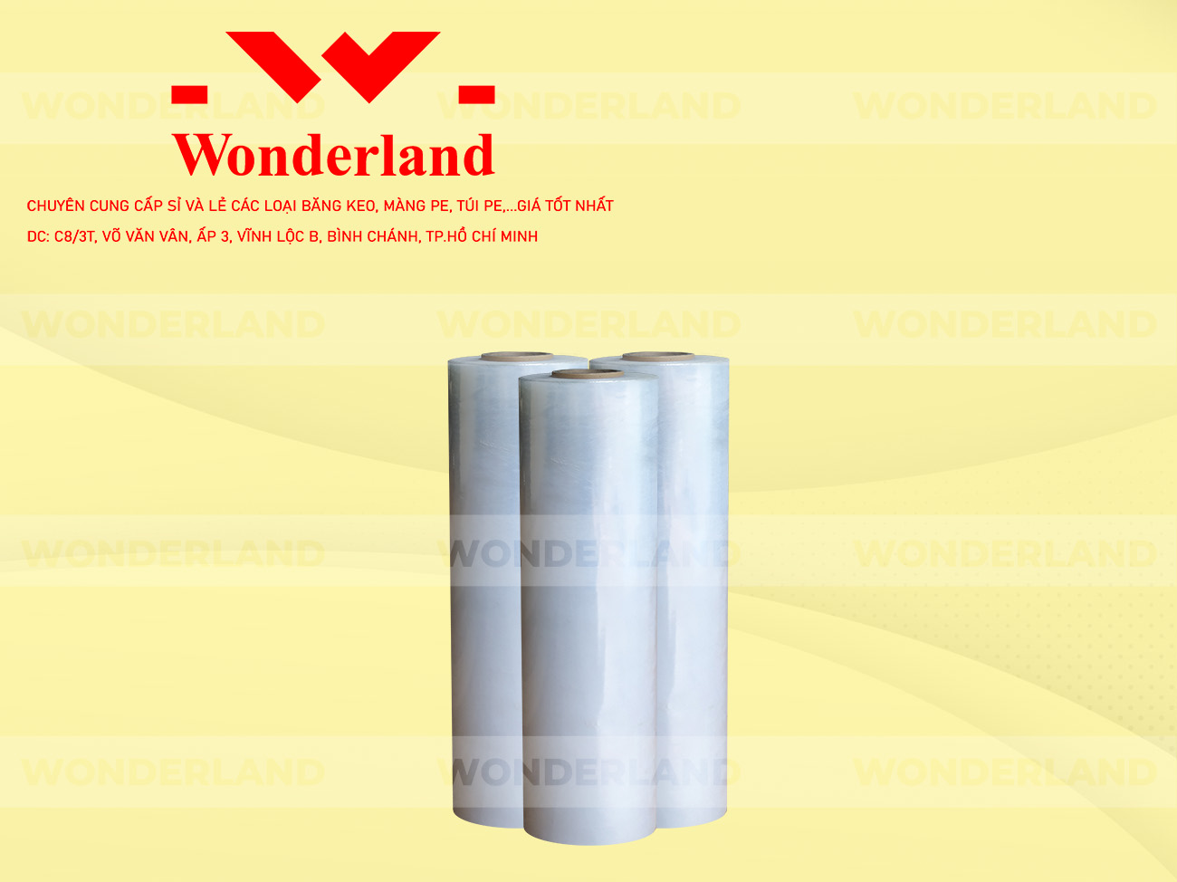 MÀNG PE TRẮNG 4.3KG LÕI 200G WONDERLAND CHẤT LƯỢNG