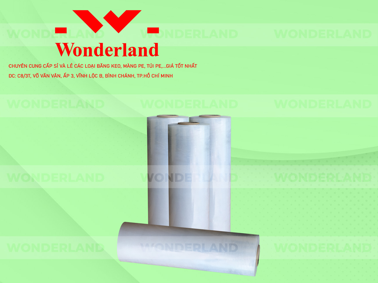 MÀNG PE TRẮNG 4.4KG LÕI 200G WONDERLAND CHẤT LƯỢNG