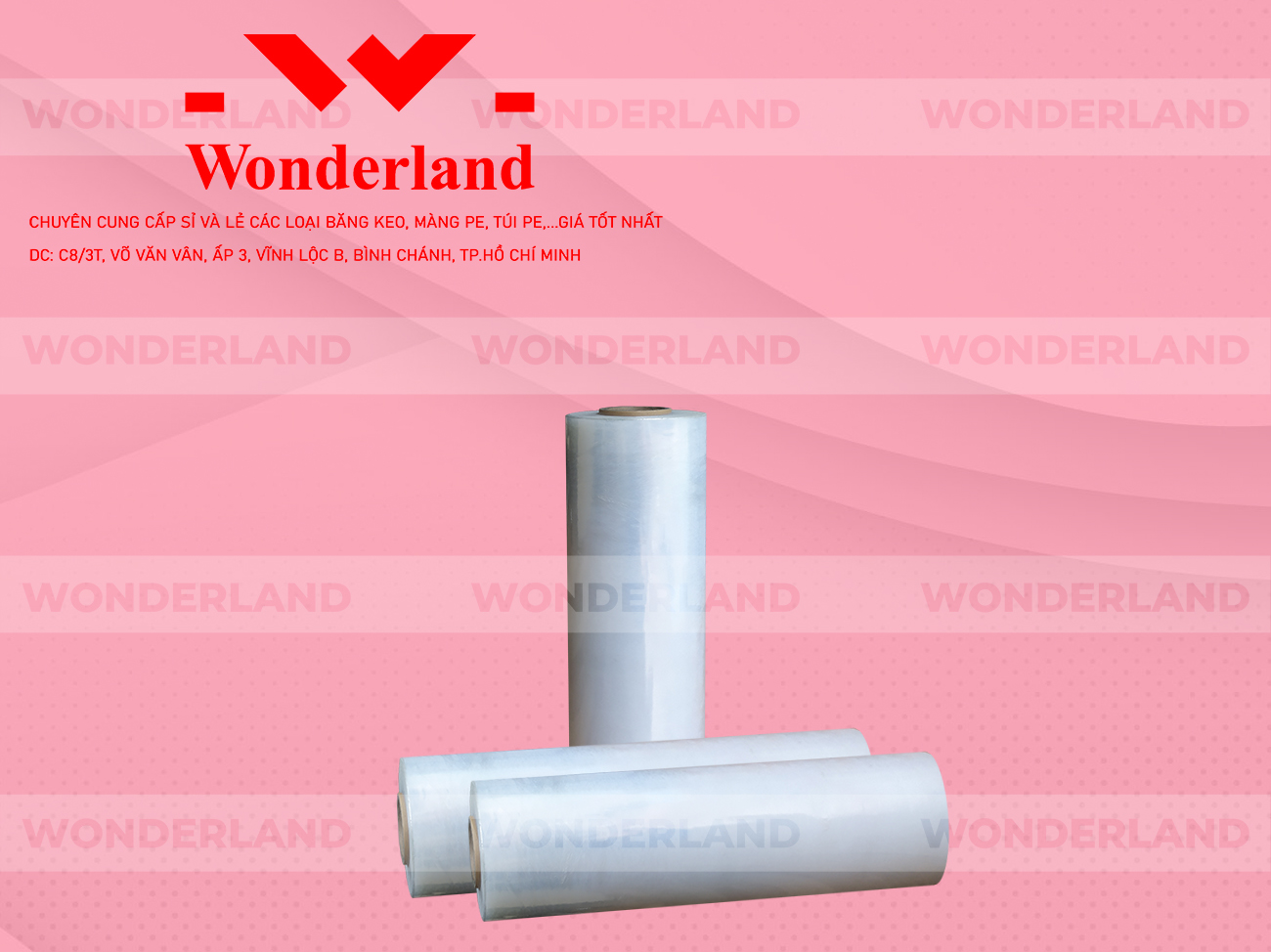 MÀNG PE TRẮNG 4.7KG LÕI 200G WONDERLAND CHẤT LƯỢNG