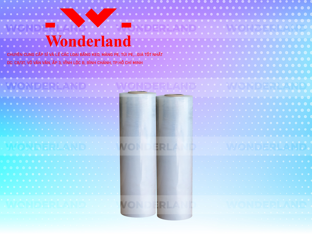 MÀNG PE TRẮNG 4.8KG LÕI 200G WONDERLAND CHẤT LƯỢNG