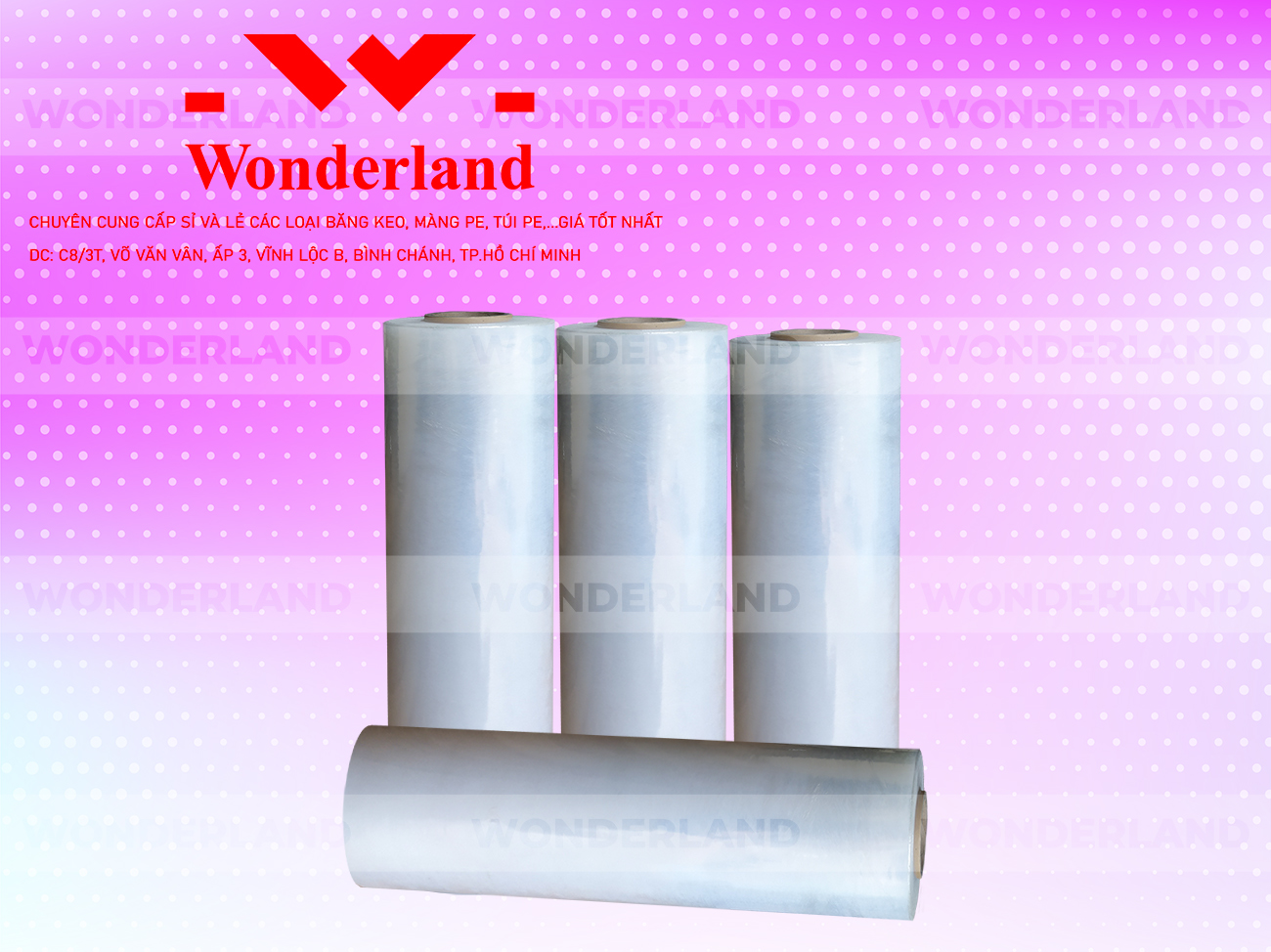 MÀNG PE TRẮNG 4.9KG LÕI 200G WONDERLAND GIÁ CẠNH TRANH