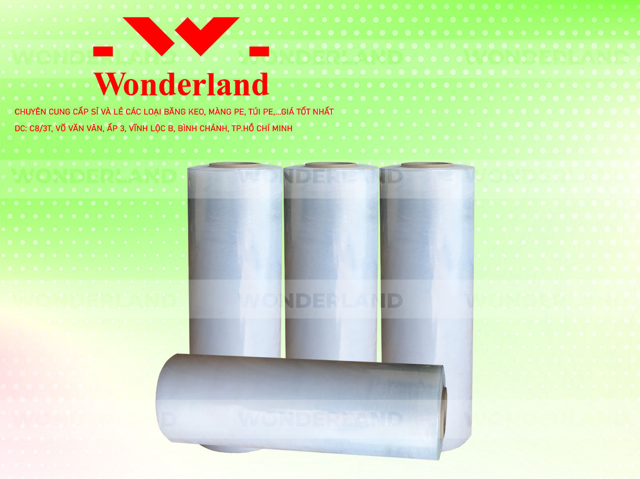 MÀNG PE TRẮNG 5.1KG LÕI 200G WONDERLAND GIÁ CẠNH TRANH