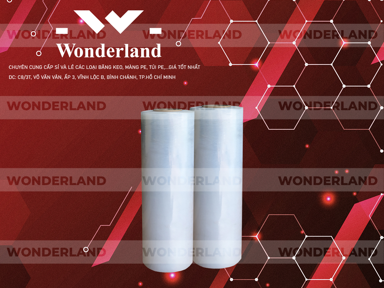 MÀNG PE TRẮNG 5.6KG LÕI 200G WONDERLAND CHẤT LƯỢNG