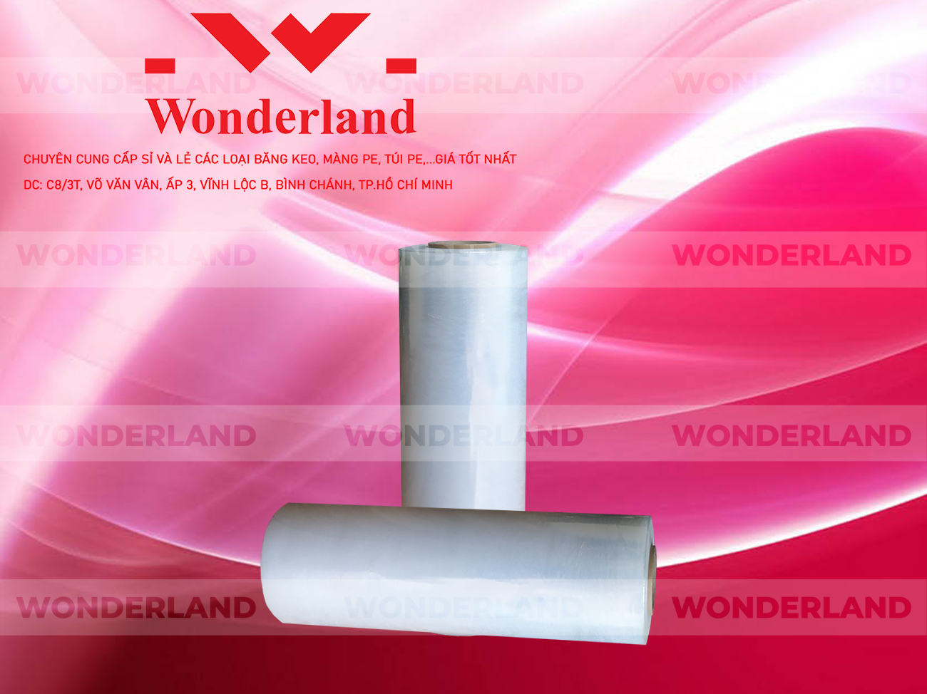 MÀNG PE TRẮNG 5.7KG LÕI 200G WONDERLAND CHẤT LƯỢNG