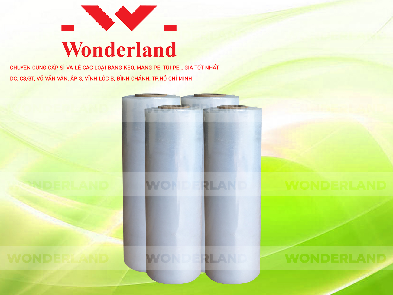 MÀNG PE TRẮNG 5.9KG LÕI 200G WONDERLAND CHẤT LƯỢNG