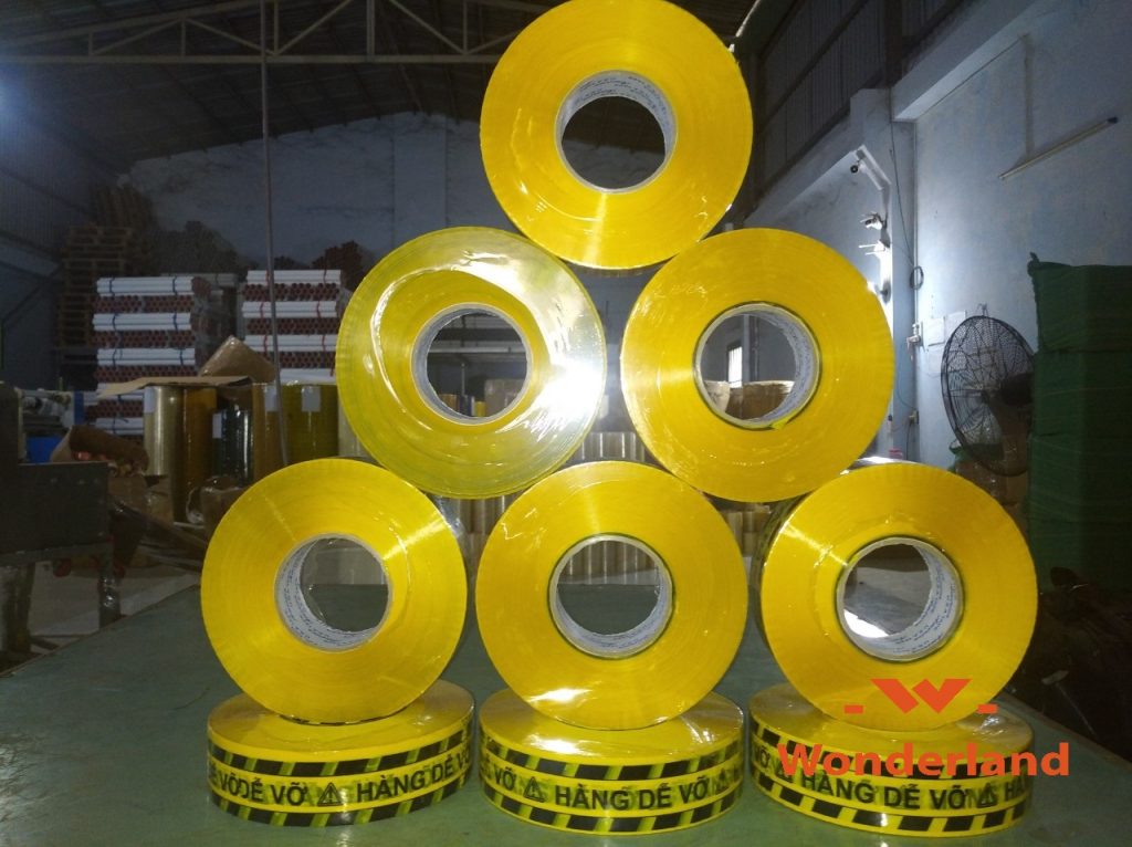BĂNG KEO IN CHỮ "HÀNG DỄ VỠ" 48MM x 500Y TẠI WONDERLAND
